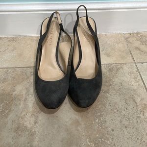 Suede Greg Talbots High Heels. Like new. Wore once or twice. Size 8.5
